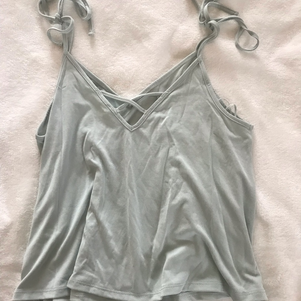 Mint Reversible tie strapped tank